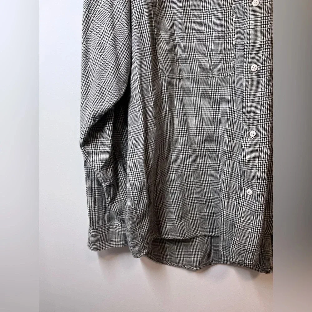 Cacharel Vintage Houndstooth Button Down M - Picture 4 of 8